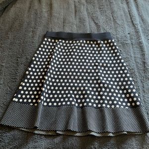 Polka dot Black and Tan skirt